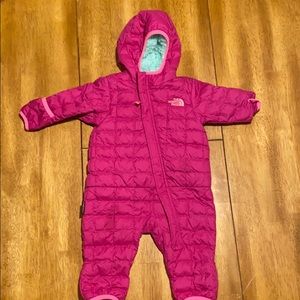 North face baby girls snowsuit